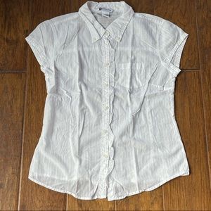 Abercrombie & Fitch White Button Down Shirt